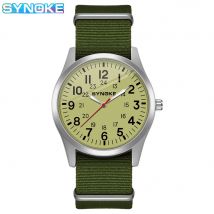 SYNOKE Männer Quarzuhr Mode Einfache Business Nylon Quarzuhr Für Männer Uhr Student Armbanduhr Sport Nicht Mechanische