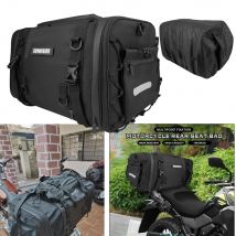 Wasserdichte Rücksitztasche mit großer Kapazität, Motorrad-Reittasche, reflektierend, erweiterbar, tragbar, Offroad-Tasche, Outdoor-Reisen