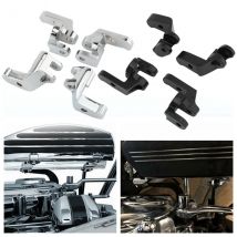 Kit staffe per riposizionamento pedana conducente nero moto per Harley Touring Road Electra Street Glide Road King Trike 97-2016