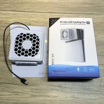 Für ps5 schlanke seitlich montierte Lüfter mit LED-Licht 2 USB-Anschlüsse Spiele konsole Kühl gebläse Seiten kühler Zubehör Drops hipping