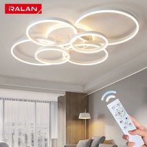 Lámpara de techo LED IRALAN, LED infinitamente regulable, 3000K-6500K, para sala de estar, dormitorio, salón, accesorio de iluminación de montaje empotrado