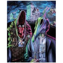 AB diamond cross stitch The monster by the castle 5D DIY diamond embroidery rhinestone painting diamond painting