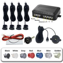 Primo kit sensore di parcheggio per auto sicuro 12V 22mm universale 4 sensori cicalino radar di backup inverso sistema di sonda indicatore di avviso sonoro