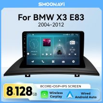 Wireless Carplay 128GB Android 12 AutoRadio lettore multimediale per BMW X3 E83 2004-2012 DSP GPS AutoRadio 4G Wifi navigazione IPS