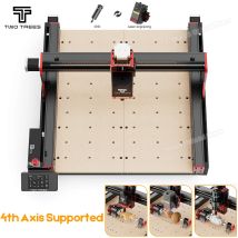 Twotrees-fresa CNC TTC450 Pro, máquina de grabado láser, máquina cortadora de 3 ejes/4 ejes para madera, acrílico, Metal, kit de enrutador CNC