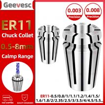 Mandrino a pinza ER11 da 8 mm Set di pinze er11 Pinza a molla ER11 0,5 mm 0,8 mm 1,2 mm 1,6 mm 4 mm 6 mm 1 mm 2 mm 3,175 Mandrino a molla ER