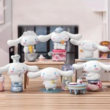 Sanrio Character Cinnamoroll Cooking House Cake Breskfast Miniature Blind Box Toy Collection Desk Decor Children Christmas Gift