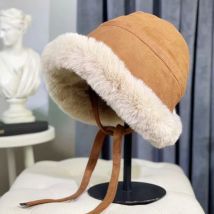 Flauschigen Eimer Hut Frauen Winter Warm Verdicken Kälte Schutz Fischer Kappe Hohe Qualität Plüsch Thieken Mode Damen Panama Hut
