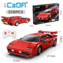 Cada 1:20 328 Stück City Technological RC Rennwagen App Bausteine Fernbedienung Geschwindigkeit Fahrzeug Ziegel Spielzeug Weihnachtsgeschenke