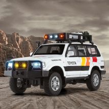 Modello di auto in lega per fuoristrada LC80 in scala 1:24, giocattolo pressofuso, ornamento, regalo, souvenir da collezione