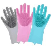 Geschirrspül-Reinigungshandschuhe, magische Silikon-Gummi-Geschirrspülhandschuhe für den Haushalt, Schwamm, Wäscher, Küchenreinigungswerkzeuge
