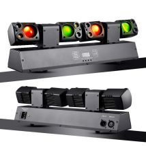 2025 LED DJ Stage Lights Double-Heads DMX Atmosphere Bar Beam Lamp for Home Party Ambient Disco Dance Dynamic Lighting Equipment