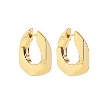 2024 New Minimalist Geometric Twist Hoop Earrings for Women Gold Color Chunky Circle Huggie Earring Female Creative Jewelry Gift