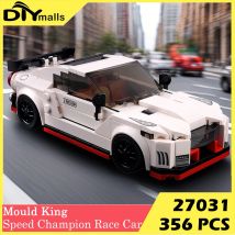 Mould King 27031 Speed-Champion Rennwagen-Bauspielzeug, Rennsport, Sammlerstück, Modellauto, Konstruktionsspielzeug, Bausatz für Kinder