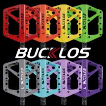 BUCKLOS Anti-slip Bicycle Pedal DU Bearing Mountain Road Bike Pedals Ultralight Nylon MTB Cycling Flat Pedal Bike Accessories