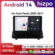 Hizpo Autoradio Android da 9 pollici per Ford Fiesta 2009 - 2017 Sync Multimedia DSP RDS CarPlay 4G BT Navigazione GPS UIS7862 Unità principale