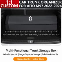 Benutzerdefinierte Kofferraum-Organizer-Box für AITO M7 SERES 7 2022–2024, Leder, große Kapazität, automatische Mehrzweck-Aufbewahrungstasche, zusammenklappbar