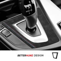 For BMW F30 F34 F32 F33 F36 3 4 Serie GT Made of Alcantara Center Console Gear Shifter Panel Trim Sticker Car Interior Accessory