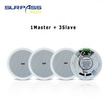 Bluetooth 6 inches built-in digital D-class Ceiling Speaker 4Channels 20W Wall Loudspeaker HiFi Stereo Suitable for room kitchen