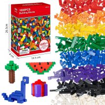1000 blocchi di costruzione creativi fai-da-te set sfuso blocchi di costruzione classici urbani assemblati regalo di compleanno giocattoli educativi per bambini