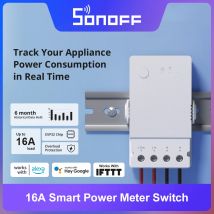 SONOFF POW Origin 16A interruptor medidor de potencia inteligente ESP32 Chip diseño de seguridad protección contra sobrecarga a través de eWeLink Alexa Google Home