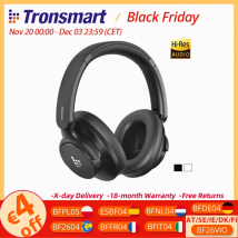 Cuffie Tronsmart Sounfii Q20S Cuffie Bluetooth wireless con cancellazione del rumore Tempo di riproduzione 60 ore Controllo app audio ad alta risoluzione