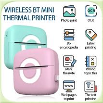 Fun Print C13 Tragbarer Mini-Drucker, Aufkleber, Etikett, Thermo-Foto-Etikettierer, Druckmaschine, selbstklebende Farben, transparente Papiere
