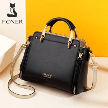 FOXER Damenhandtasche aus Spaltleder 2026 – Neue große Tragetasche für Damen, luxuriöse Umhängetasche im Crossbody-Stil