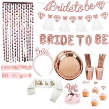 Braut Zu Sein, Rose Gold Brief Folie Ballons Banner Hochzeit Dekoration Braut Schärpe Stirnband Braut Dusche Bachelorette Party decor