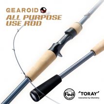 CYLIUS GEAROID Canne da pesca multiuso Spinning Casting 2 sezioni Fuji Guide 30T Canna da spinning in carbonio