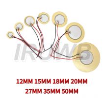 Durchmesser 12 mm, 15 mm, 18 mm, 20 mm, 27 mm, 35 mm, 50 mm mit Drahtsummer, piezoelektrische Piezo-Keramik-Wafer-Platte, Piezo-Element