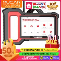 Herramientas de diagnóstico Thinkscan Plus S7/S6/S5/S4, sistema 7, 5 reinicio, herramientas automotrices libres de por vida, herramientas de lector de código de escáner Obd2 para coche