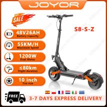 JOYOR S8-S-Z Scooter elettrico 1200W doppio motore 48 v26ah freno idraulico Scooter elettrico Aldult 10 "fuoristrada pneumatico City E-Scooter
