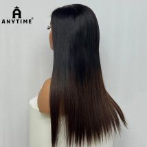 Doppelt gezogene 16A vietnamesische Haare 300 % Dichte gerade Echthaarperücke 2x6 echte HD-Spitzenverschluss-Frontal-Echthaarperücke Ombre-Farbperücke