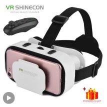 Shinecon Virtual Reality VR-Brille, 3D-Headset-Gerät, Helmbrille, Linsen, mobiles Smartphone, Smartphone, Handy, Realidade Viar VR
