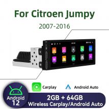 1Din Android Radio per Citroen Jumpy 2007-2016 Carplay Autoradio Android Auto Stereo Car Multimedia Unità di Testa di Navigazione GPS BT