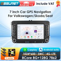 2 Din Android12 Autoradio Per Volkswagen Skoda Octavia golf 5 6 touran passat polo Jetta Auto Lettore Multimediale GPS WiFi Carplay