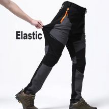 Elastische, schnell trocknende Herrenhose, dünn, Wandern, Trekking, Angeln, Camping, Klettern, Outdoor, L-5XL, heiße Saison, Sommer, schnell trocknend