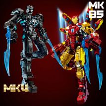 Superbohaterowie Iron Man Mark Mecha Klocki Konstrukcyjne Zabawki Marvel Cegły Figurki Zestawy Prezenty Świąteczne dla Chłopców Dzieci Dorosłych 1500+ elementów
