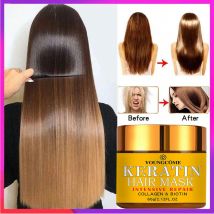 Mascarilla reparadora del cabello, biotina, colágeno, queratina, tratamiento, acondicionador para el cabello, aceite esencial nutritivo para el cabello seco y dañado