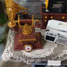 Vintage Drehtelefon-Baustein-Set: DIY 3D-Modell pädagogisches Bau spielzeug, perfektes Geschenk für Retro-Telefon-Enthusiasten“