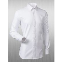 Men's Houndstooth Pattern Spread Collar Non-Iron Formal Shirts 100% Cotton - Long Sleeve Premium Quality Business Office Wear