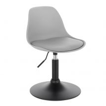 WOLTU 1PC Sgabello da Bar Sedia Girevole Regolabile in Ecopelle Sgabello da Ufficio da Lavoro Schienale Sedia per Trucco per la Cucina di Casa Sala da Pranzo