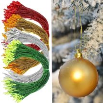 100 stücke 20 cm Weihnachten Ball Anhänger Aufhänger String Seile Ornamente Weihnachten Baum Hängende Dekorationen Für Zuhause Neue Jahr DIY tag Linie