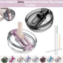 For STANLEY ProTourFlip Straw Tumbler 30oz Accessory Kit NoLeak Lid with Cleaning Brush And Removal Tool for Stanley Cup