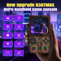 R36T MAX Retro TV Handheld Game Console 20000+Game EmuEMEC System Wi-Fi Multiplayer 4.0" IPS Screen Portable Pocket Video Player