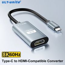 Adapter typu C na HDMI Konwerter USB C na HD-MI Kabel HDTV 8K USB 3.1 zgodny z HDMI do MacBook Chromebook Samsung Xiaomi