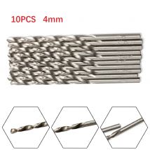 10 pezzi punta da trapano 4mm acciaio ad alta velocità punta da coclea svasatore per legno e metallo punte da trapano per utensili da trapano elettrici