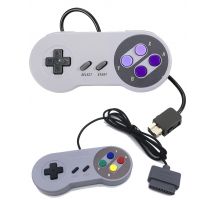 Kabelgebundenes Gamepad für SNES/SFC, Original SNES/SFC-Spielekonsole mit Anpassung, Gamepad-Griff für Super Nin-Tend-O-Spielekonsole