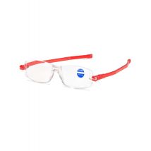 360 Degree Rotation Arms Folding Reading Glasses,Hd Blue Light Blocking Lens,eye Protection Uv400,With Slim Thin Cases